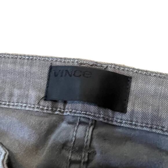 Vince Gray Silverfin Wash Tuxedo Stripe Tonal Dylan Skinny Jeans 29 - Picture 5 of 15